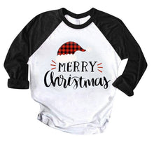 Load image into Gallery viewer, Christmas Clothing Women Coats Blouses Xmas Ladies Sweatershirts Color Patchwork Print Tops Hooded Pullover Blouse Shirts Casaco