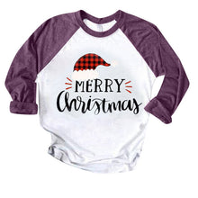 Load image into Gallery viewer, Christmas Clothing Women Coats Blouses Xmas Ladies Sweatershirts Color Patchwork Print Tops Hooded Pullover Blouse Shirts Casaco