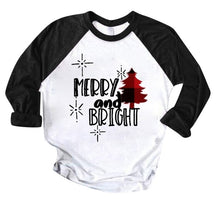 Load image into Gallery viewer, Christmas Clothing Women Coats Blouses Xmas Ladies Sweatershirts Color Patchwork Print Tops Hooded Pullover Blouse Shirts Casaco