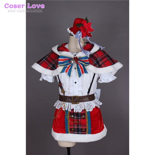 Aqours Lovelive Sunshine Kurosawa Dia Christmas suit Cosplay costume Carnaval Halloween Costume