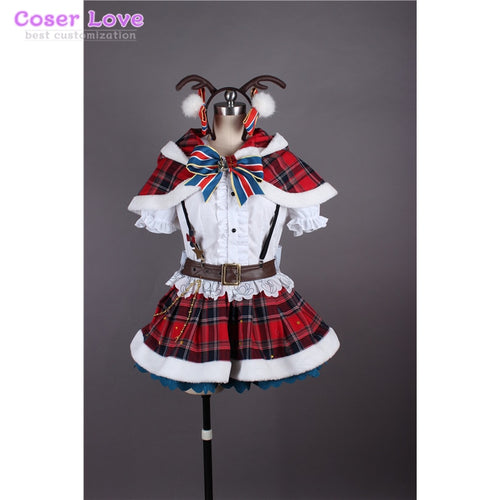 Aqours Lovelive Sunshine Ruby Kurosawa Christmas suit Cosplay costume Carnaval Halloween Costume