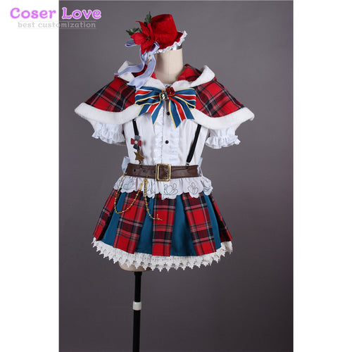 Aqours Lovelive Sunshine Mari Ohara Christmas suit Cosplay costume Carnaval Halloween Costume