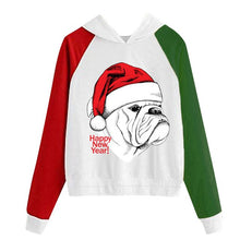 Load image into Gallery viewer, New Women Coats Christmas Blouses Ladies Sweatershirts Print Hooded Long Sleeves Sweatshirt Hooded Pullover Tops Outwear Shirts
