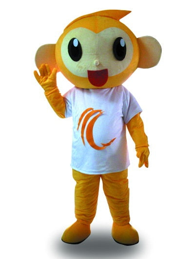 Hot Sale Classic Version white shirt monkey Mascot Costume Adult Halloween Birthday party cartoon Apparel Cosplay Costumes