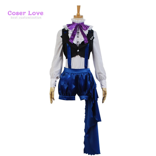 Black Butler Book of Circus Ciel Phantomhive Cosplay costume Carnaval Halloween Christmas Costume