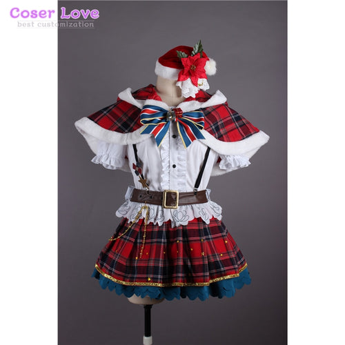 Aqours Lovelive Sunshine Kunikida Hanamaru Christmas suit Cosplay costume Carnaval Halloween Costume
