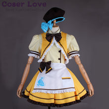 Load image into Gallery viewer, LoveLive Sunshine Aqours You Watanabe Coffee Shop Dessert Striped Maid Cosplay Costume Halloween Christmas Costume