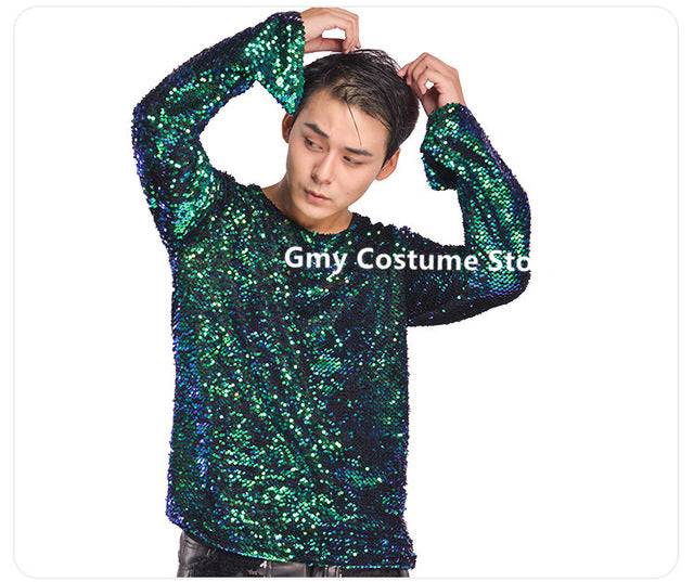 dj party dress for men LED Luminous Dance Jacket for Men